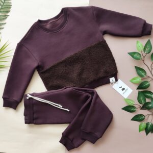 Kostiumėlis su Teddy trikotažo intarpu