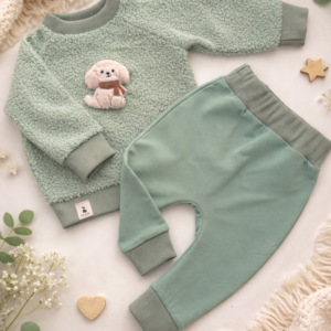 Pistacijų spalvos kostiumėlis